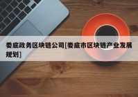 娄底政务区块链公司[娄底市区块链产业发展规划]